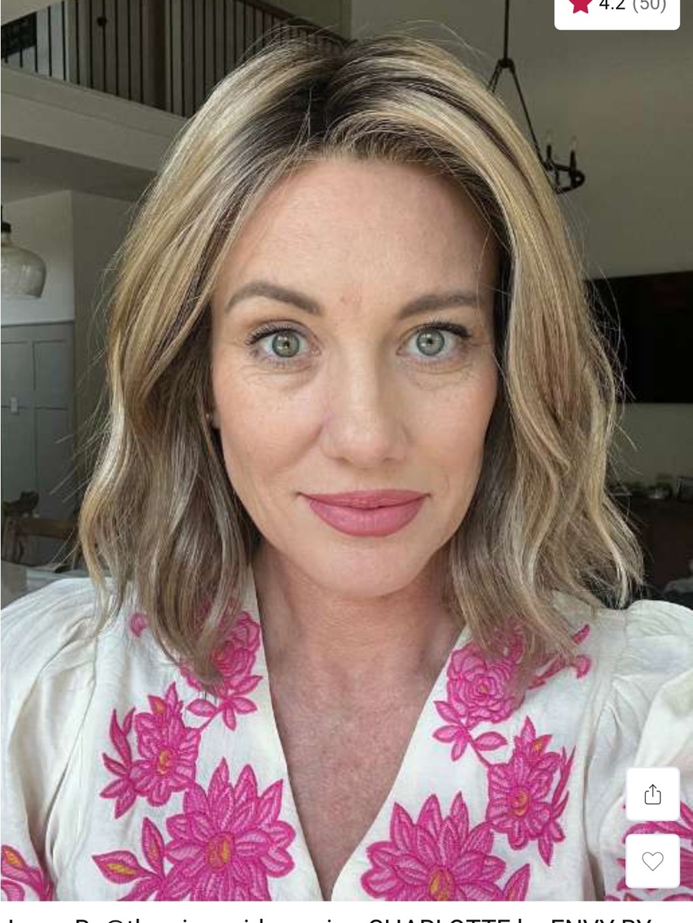 NWT Envy Charlotte wavy synthetic blonde lace front wig in Golden Sandstone